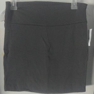 Dark gray bodycon skirt